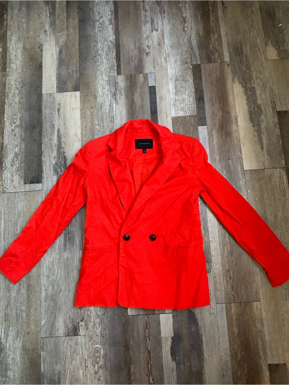 Banana Republic Red Work Blazer with Shoulder Pads for Shape